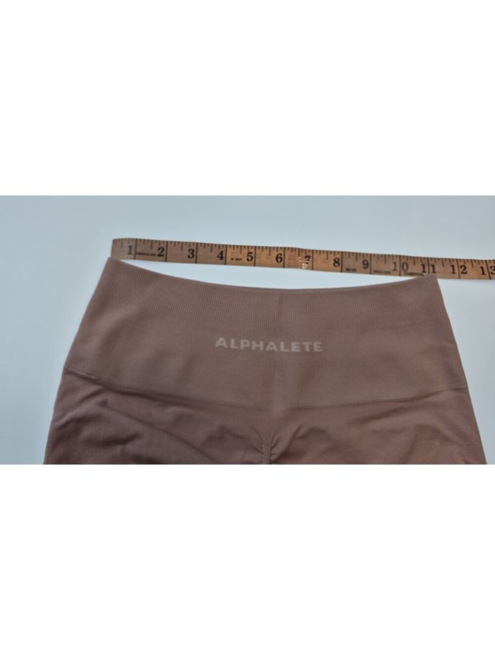 Alphalete Amplify Seamless Scrunch Leggings Pink Mauve High Rise Small - Picture 6 of 9